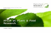 The New Zealand Institute for Plant & Food Research Limited APSIM at Plant & Food Research Joanna Sharp.