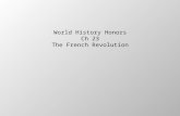 World History Honors Ch 23 The French Revolution.