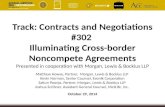 Track: Contracts and Negotiations #302 Illuminating Cross-border Noncompete Agreements Presented in cooperation with Morgan, Lewis & Bockius LLP Matthew.