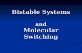 Bistable Systems and Molecular Switching. Supervisor: Prof.Davor Boghai By: Seyyed Mohammad Reza Sanavi Hosseini.