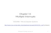 Chapter 11 Multiple interrupts CEG2400 - Microcomputer Systems CEG2400 Ch11 Multiple Interrupts V4c //.