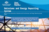 Emissions and Energy Reporting System How to use the Uncertainty Calculator with the Emissions and Energy Reporting System (EERS) This presentation works.