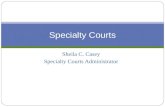 Sheila C. Casey Specialty Courts Administrator Specialty Courts.