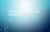 INTRODUCTION TO CLOUD COMPUTING CS 595 LECTURE 1.