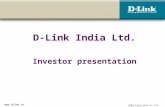 ©2007 D-Link India Ltd. All rights reserved.  D-Link India Ltd. Investor presentation.
