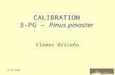 CALIBRATION 3-PG – Pinus pinaster Elemer Briceño 15/07/2008.