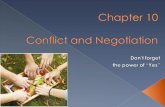 What is the nature of conflict in organizations? How can conflict be managed? What is the nature of negotiation in organizations? What are alternative.