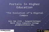 Portals In Higher Education “The Evolution of a Digital Campus” Gary Ham (CIO) – Sungard/Collegis North Shore Community College gham@northshore.edu.
