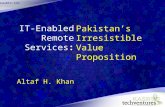 Kasbtv.com IT-Enabled Remote Services: Altaf H. Khan Pakistan’s Irresistible Value Proposition.