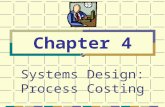 Systems Design: Process Costing Chapter 4. © The McGraw-Hill Companies, Inc., 2003 McGraw-Hill/Irwin Job-order Costing Process Costing F Many units of.
