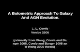 A Bolometric Approach To Galaxy And AGN Evolution. L. L. Cowie Venice 2006 (primarily from Wang, Cowie and Barger 2006, Cowie and Barger 2006 and Wang.