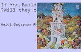 If You Build It Will they come? Heidi Sugarman Ph.D.
