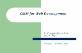 CMM for Web Development A Comprehensive work by: Project: Summer 2002.