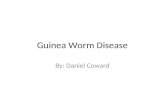 Guinea Worm Disease By: Daniel Coward. Guinea Worm Disease It is a preventable waterborne disease caused by a parasite.