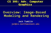 CS 395: Adv. Computer Graphics Overview: Image-Based Modeling and Rendering Jack Tumblin jet@cs.northwestern.edu.