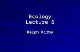 Ecology Lecture 5 Ralph Kirby. What is Decomposition Decomposition is the breakdown of the chemical structure of living organisms that occurs on death.