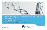 Health impact assessment of urban water: Bioaerosols Helena Sales Ortells 10 th February 2011TU Delft.