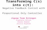 Transforming C(s) into c(t): Negative Feedback Control with Proportional Only Controller Jigsaw Team Estrogen Stephanie Wilson Amanda Newman Jessica Raymond.