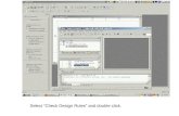 Select “Check Design Rules” and double click.. Screen after double clicking on “Check Design Rules”