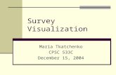 Survey Visualization Maria Tkatchenko CPSC 533C December 15, 2004.