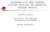 BIOMIMETICS AND SENSOR FUSION APPLIED TO CHEMICAL SENSOR ARRAYS THADDEUS ROPPEL ELECTRICAL AND COMPUTER ENGINEERING DEPARTMENT AUBURN UNIVERSITY.