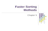 Faster Sorting Methods Chapter 9. 2 Chapter Contents Merge Sort Merging Arrays Recursive Merge Sort The Efficiency of Merge Sort Merge Sort in the Java
