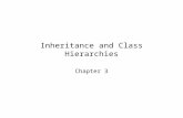Inheritance and Class Hierarchies Chapter 3. Chapter 3: Inheritance and Class Hierarchies2 Chapter Objectives To understand inheritance and how it facilitates.