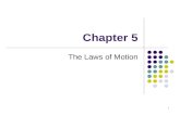 1 Chapter 5 The Laws of Motion. 2 Sir Isaac Newton 1642 – 1727 Formulated basic laws of mechanics Discovered Law of Universal Gravitation Invented form.