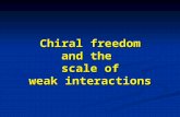Chiral freedom and the scale of weak interactions.