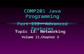 COMP201 Java Programming Part III: Advanced Features Topic 13: Networking Volume II,Chapter 3