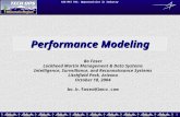 1 ASU MAT 591: Opportunities in Industry Performance Modeling Bo Faser Lockheed Martin Management & Data Systems Intelligence, Surveillance, and Reconnaissance.