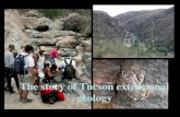 The story of Tucson extensional geology Undeformed granite Mylonite.