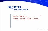 Soft pbx pres. 14.11.01 - 1 Soft PBX’s “The Time Has Come”