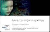 1 Numerical geometry of non-rigid shapes Shortest Path Problems Numerical geometry of non-rigid shapes Shortest path problems Alexander Bronstein, Michael.