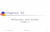 Dr. Jie ZouPHY 13711 Chapter 43 Molecules and Solids (Cont.)
