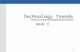 1 Technology Trends Week 3. 2 Key Technology Developments We're going to look at how somewhat disjunct technology trends have shaped electronic publishing.