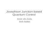 Josephson Junction based Quantum Control Erick Ulin-Avila Seth Saltiel.