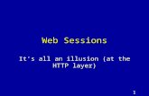 1 Web Sessions It's all an illusion (at the HTTP layer)