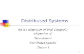 1 Distributed Systems REK’s adaptation of Prof. Claypool’s adaptation of Tanenbaum’s Distributed Systems Chapter 1.