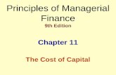 Principles of Managerial Finance 9th Edition Chapter 11 The Cost of Capital.