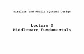 Lecture 3 Middleware Fundamentals Wireless and Mobile Systems Design.