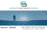 Joe Yeager, Security Engineer SPI Dynamics, Inc. – London, England.
