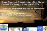 Radar-Observed Characteristics of the Diurnal Cycle of Precipitation during NAME 2004 Timothy Lang, Steve Nesbitt, Rob Cifelli, and Steve Rutledge Colorado.