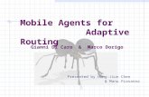 Mobile Agents for Adaptive Routing Presented by Hong-Jiun Chen & Manu Prasanna Gianni Di Caro & Marco Dorigo.