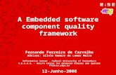 A Embedded software component quality framework Fernando Ferreira de Carvalho Advisor: Silvio Romero de Lemos Meira Informatics Center - Federal University.