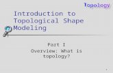 1 Introduction to Topological Shape Modeling Part I Overview: What is topology?