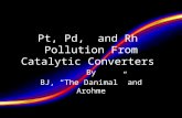Pt, Pd, and Rh Pollution From Catalytic Converters By BJ, “The Danimal” and Arohme.