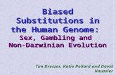 Biased Substitutions in the Human Genome: Sex, Gambling and Non-Darwinian Evolution Tim Dreszer, Katie Pollard and David Haussler.