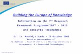 FP7–NH October 2005- NMP PC - 1 Dr. ir. Matthijs Soede – 28 October 2005 Based on presentations of N. Hartley – Head of Unit G-1 « Strategy and Policy.