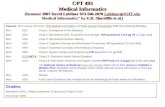 CPT 493 Medical Informatics (Summer 2007 David Lubliner 973-596-2878 Lubliner@NJIT.edu Medical Informatics" by E.H. Shortliffe et al.) Lubliner@NJIT.edu.